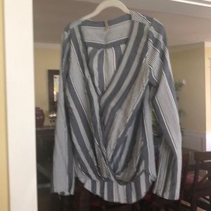 Cute Final Touch Blue and White Striped shirt